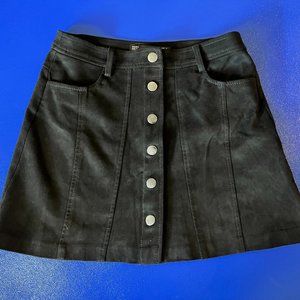 Zara Suede A-line Mini Skirt